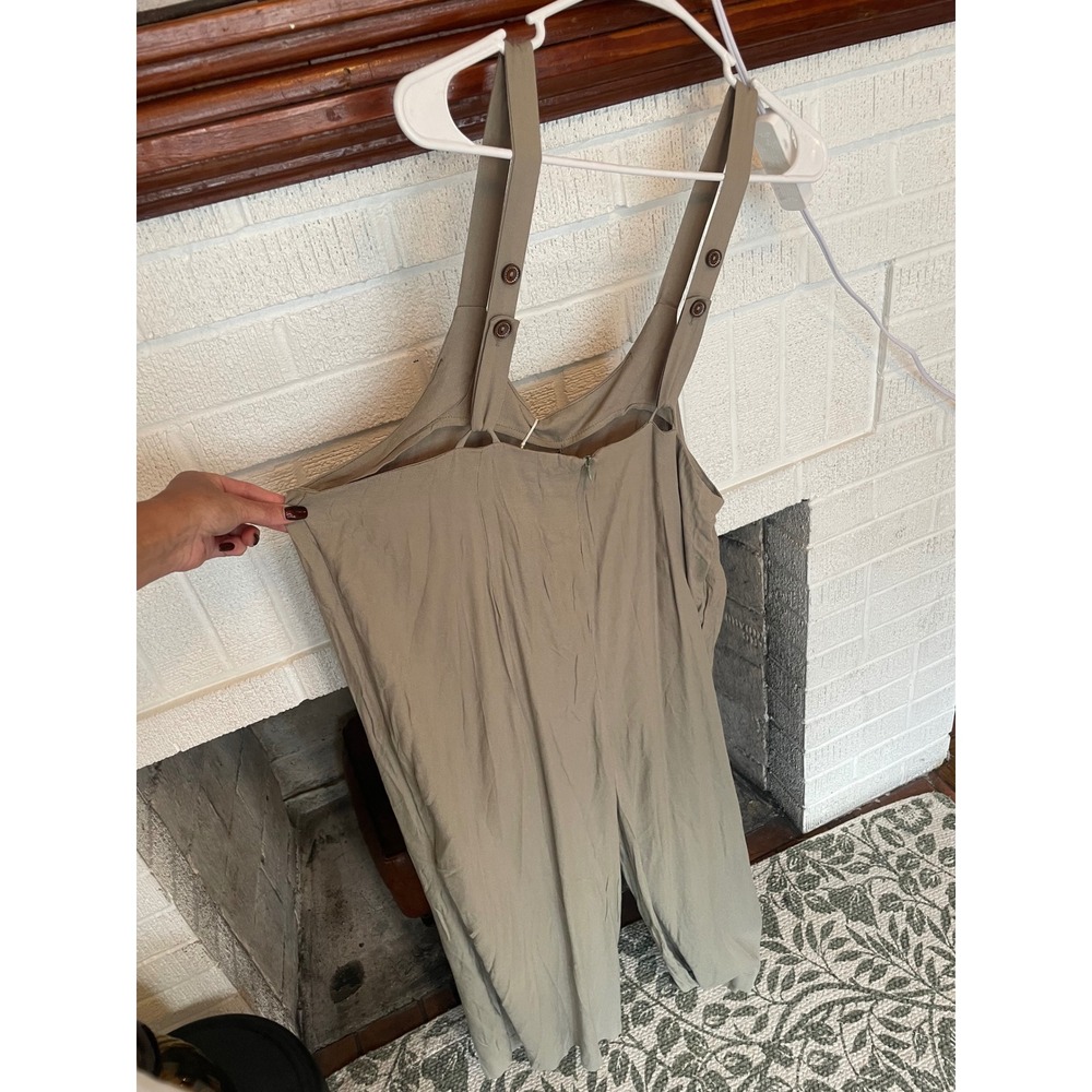 Good Luck Gem Jumpsuit Women Large Wide Leg Adjustable Straps NWT New Fun